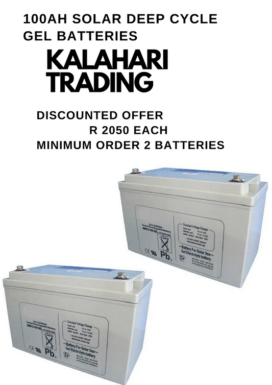 100AH 12V Solar Gel Battery Special