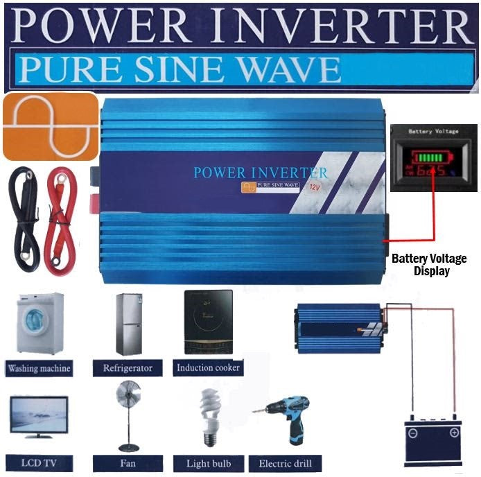 5000W 12V Pure Sinewave Inverter